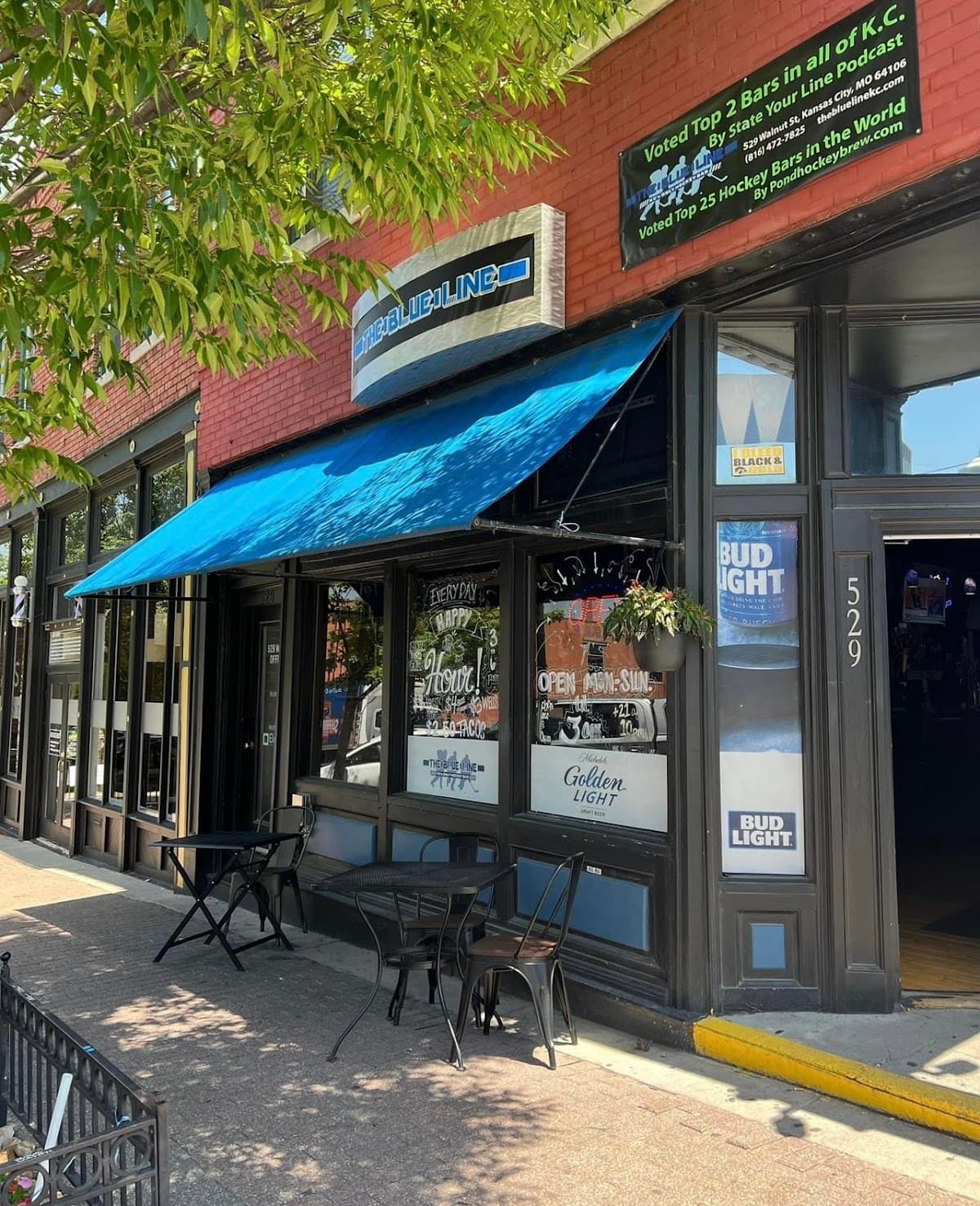 The Blue Line Hockey Bar — River Market, Kansas City